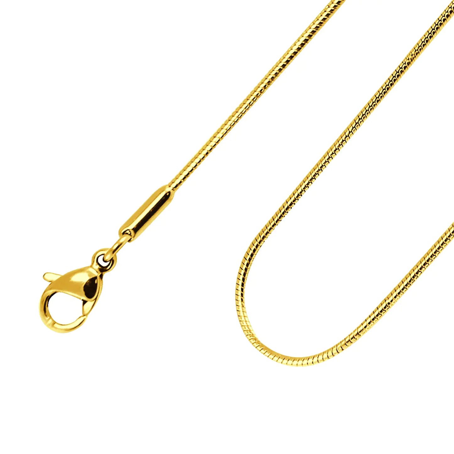 1.2mm Stainless Steel Snake Chain Gold 26 Inch